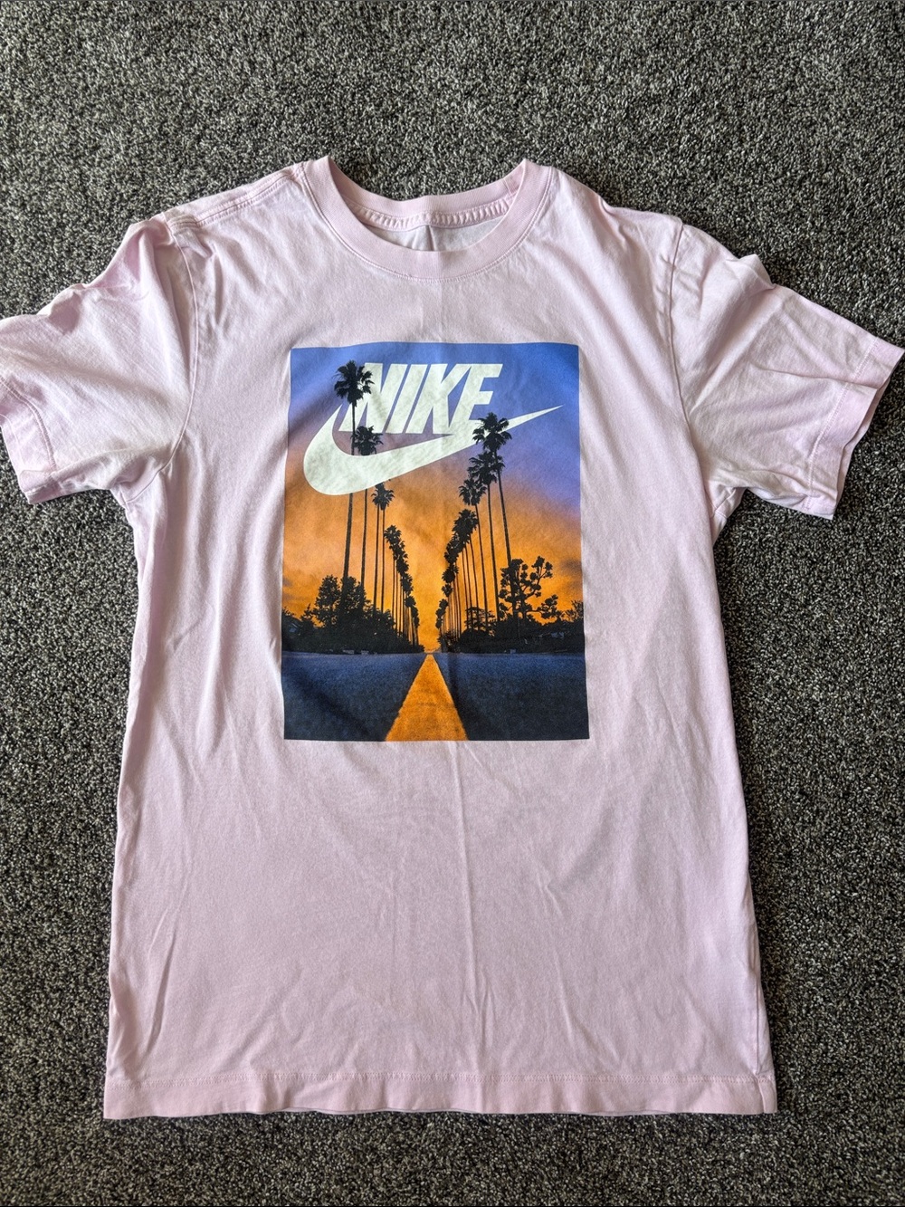Nike Men's Light Pink Sunset Shirt- Size S